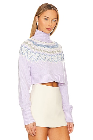 MAJORELLE Tamera Fairisle Sweater in Lavender