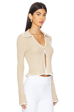 MAJORELLE Palila Cardigan in Beige