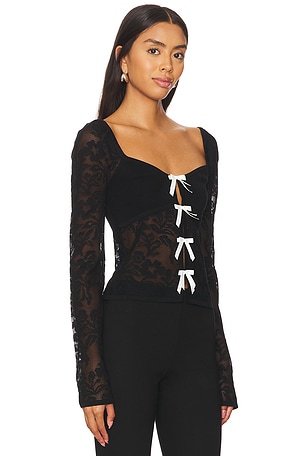 MAJORELLE Myla Top in Black