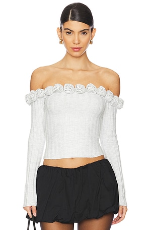 Jalin Rosette Sweater MAJORELLE