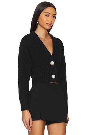 MAJORELLE Phiala Cardigan in Black