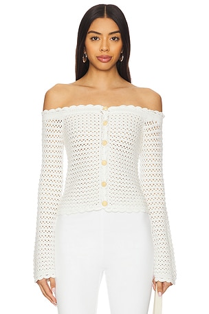 Clare Crochet Cardigan MAJORELLE