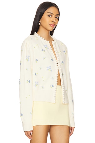 MAJORELLE Talia Cardigan in Ivory