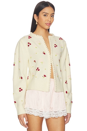 MAJORELLE Talia Cardigan in Cream