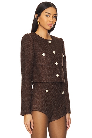 MAJORELLE Riah Jacket in Chocolate