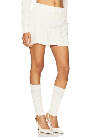 MAJORELLE Tamar Skirt in White. Size XS. Also