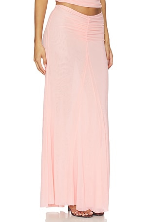 MAJORELLE Chantal Maxi Skirt in Rose