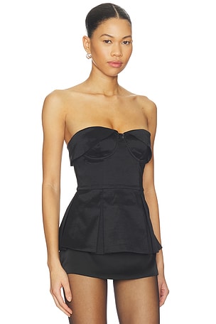 MAJORELLE Shea Top in Black