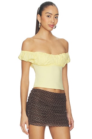 MAJORELLE Tatum Top in Lemon