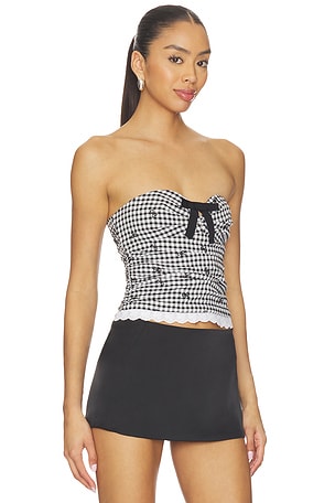 MAJORELLE Emilia Top in Black,White