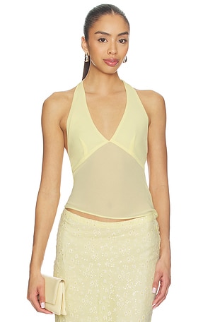 MAJORELLE Riviera Top in Lemon
