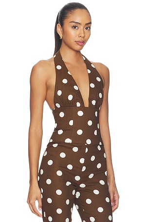 MAJORELLE Cosette Top in Brown