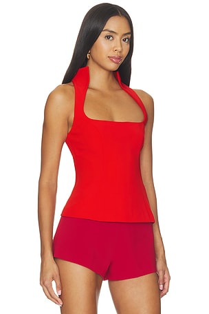 MAJORELLE x Blake Even Lori Top en Rouge
