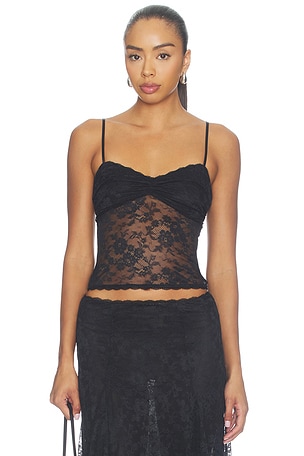 Mira Lace Tank MAJORELLE