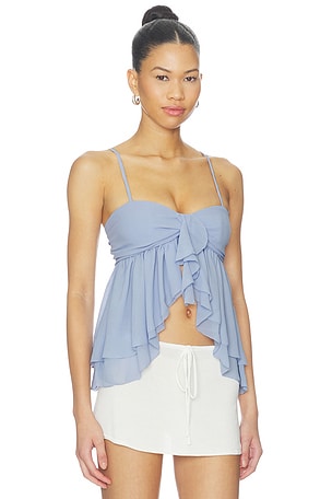 MAJORELLE Mariposa Top in Blue
