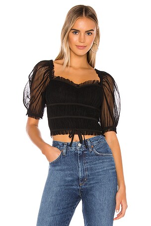 MAJORELLE Love Like This Top in Black | REVOLVE