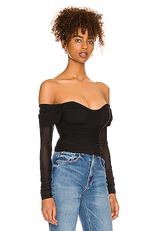 MAJORELLE Constance Top in Black