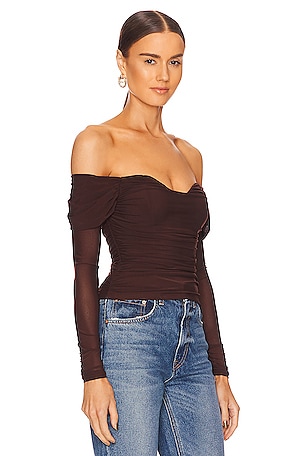 Majorelle consCanelace top en color marrón