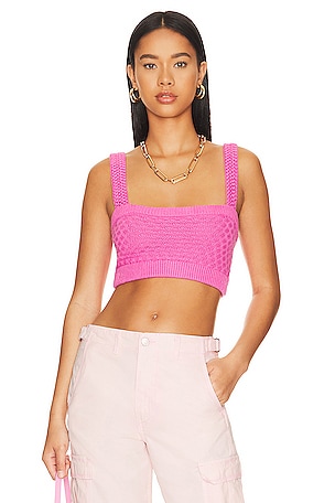 Tamal Textured Knit Cropped Top MAJORELLE