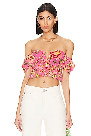 Paloma Bustier Top MAJORELLE