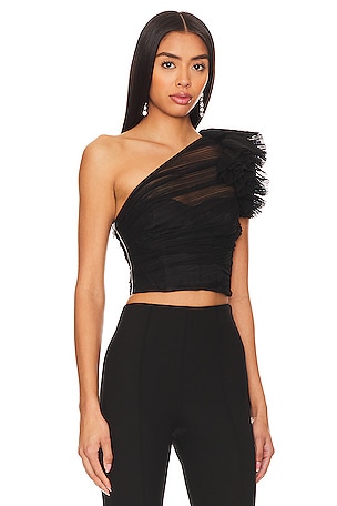 MAJORELLE Soriya Top in Black
