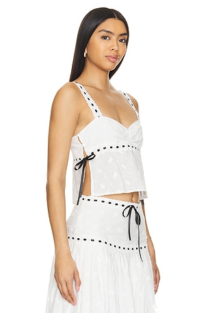 MAJORELLE Majorelle top carmen en color blanco talla XS en Blanco - White