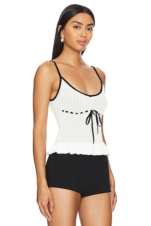 MAJORELLE Riya Tank in White