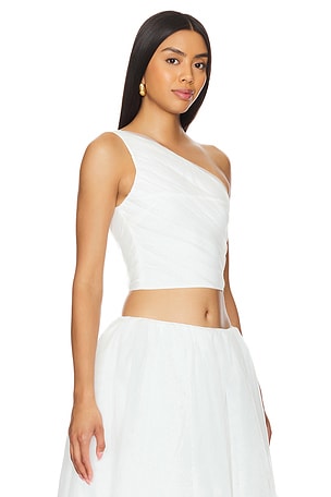 MAJORELLE x Bridget Adam Top in White