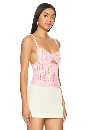 MAJORELLE Majorelle camiseta tirantes sandri en color rosado talla M en Rosado - Pink