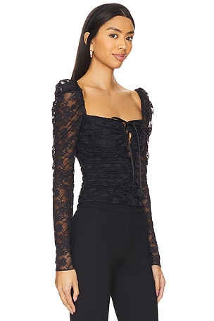 MAJORELLE Majorelle top ava en color negro talla XXS en Negro - Black