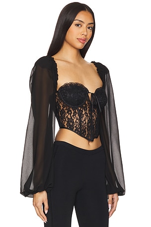 MAJORELLE Derrion Top in Black