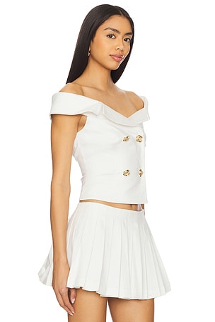 MAJORELLE Genevieve Top in White