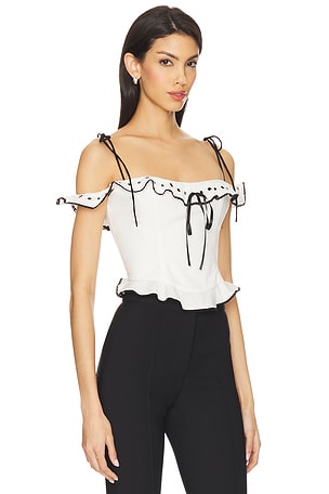 MAJORELLE Carol Top in White