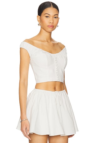 MAJORELLE Clarissa Top in White