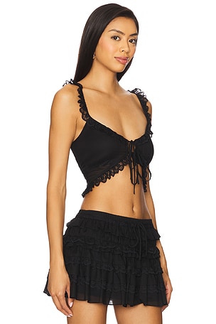 MAJORELLE Ashlen Top in Black