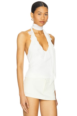 MAJORELLE Clara Top in White