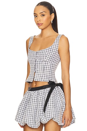 Majorelle micah top en color negro