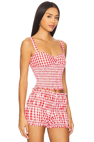 MAJORELLE Roxy Top in Red