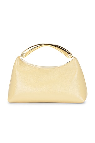 Mansur Gavriel Rhea Metal Top Handle Bag in Yellow