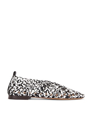 Woven Ballerina Flat Mansur Gavriel