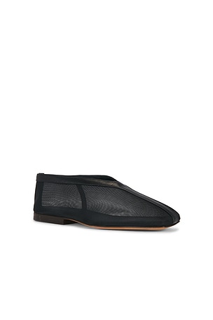 Mansur gavriel zapato plano contorno square en color negro