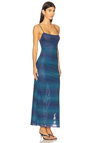 Miaou Thais Dress in Navy