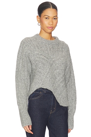 Miaou Clarke Crew Pullover in Beige