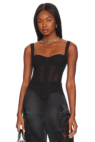 Ruched Cup Bustier Top – Guizio