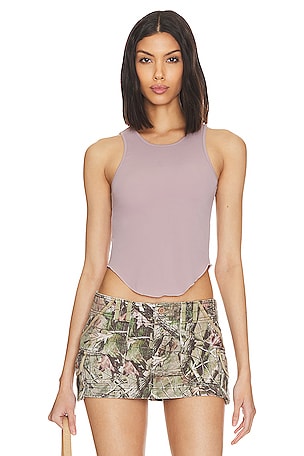 Cotton Fitted Capri - Pink plaid