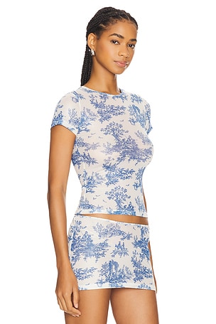 Miaou Mini Tee in Blue