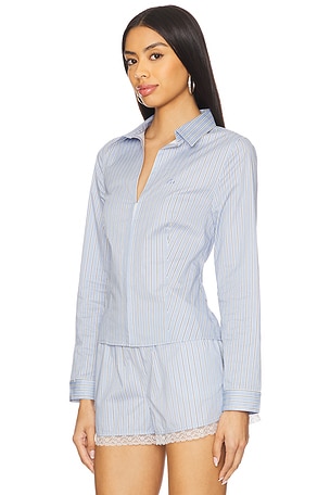 Miaou Victoria Top in Baby Blue