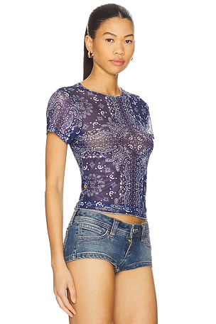 Miaou Mini Tee in Blue