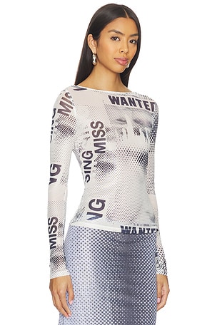 Miaou Amelia Top in White. Size XS. Also