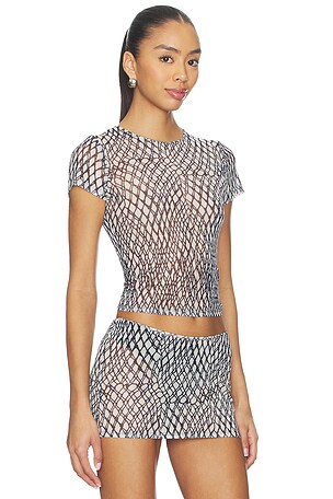 Miaou Mini Tee in Black